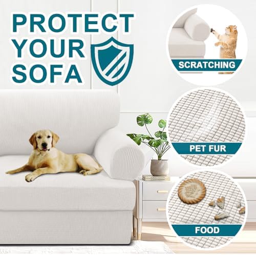 Turquoize T Cushion Chair Slipcover Armchair Slipcover for Living Room Stretc...