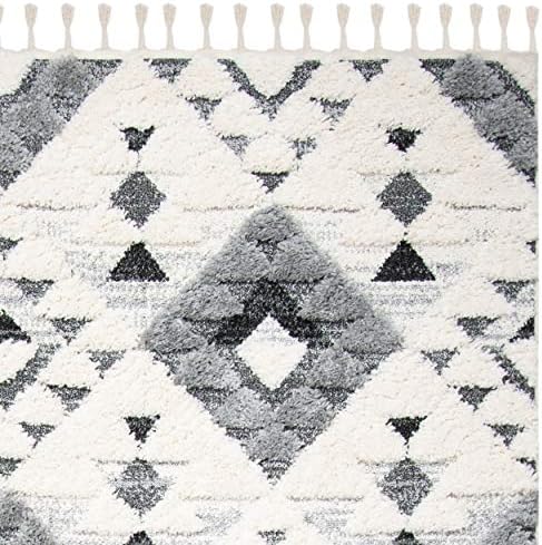 SAFAVIEH Area Rug 9x12 - Moroccan Tassel Shag Collection - Large - Ivory &amp...