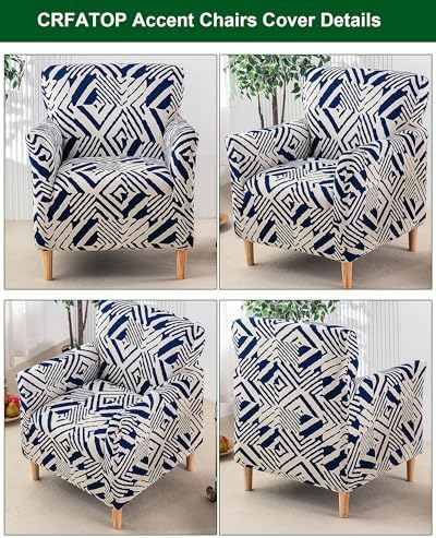 CRFATOP Accent Chair Cover, Stretch Armchair Slipcover for Living Room,A27