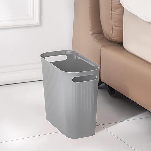 rejomiik Small Trash Can, 3.5 Gallon Garbage Can, Slim Waste Basket, Plastic - Image 6