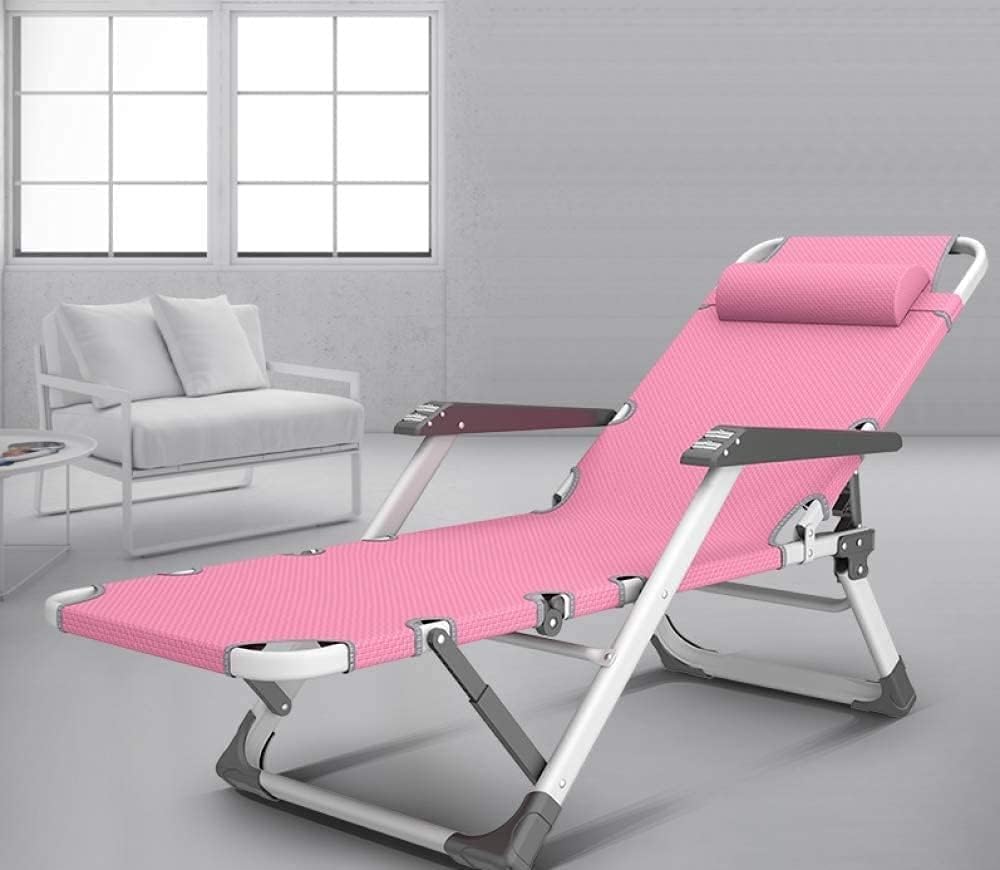 Folding Outdoor Chaise Lounge Chair,with Pillow Gravity Adjustable Reclining ...
