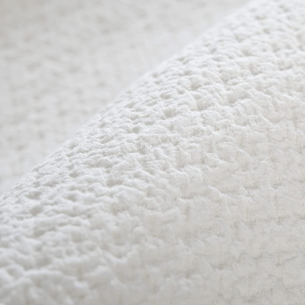 Pillow Shams Set of 2 Pure Cotton Champray Ruffled Edge,Thick and Solid Washe...
