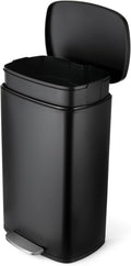 13.2 Gal Kitchen Trash Can, 50L Recycling or Garbage Bin, Brushed Stainless by ComfyCorner
