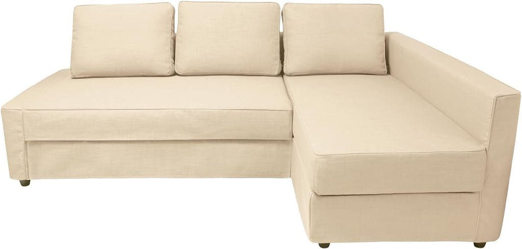 Couch Cover for IKEA Friheten Sofa Bed Sleeper Right Chaise, S-3 | Machine Washable Sofa Cover with Seat and Back Cushion and Sofabed Covers