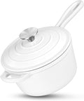 HaSteeL 1 QT Cast Iron Saucepan, Mini Enamel dutch oven by HaSteeL