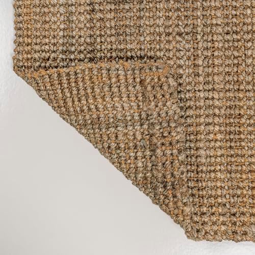 JONATHAN Y Biot Handwoven Jute Solid Natural Indoor Area Rug, 5x8, Traditiona...