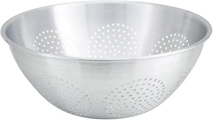 Winco Chinese Style Aluminum Colander - Image 2