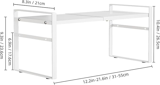 Expandable Cabinet Shelf Organizer Riser