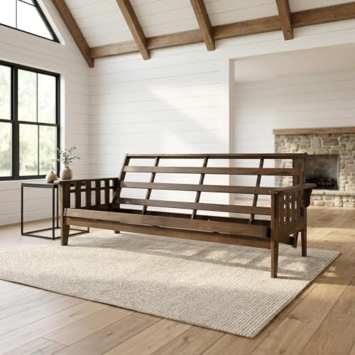Kodiak Furniture Tucson Full Size Futon Frame, Rustic Walnut