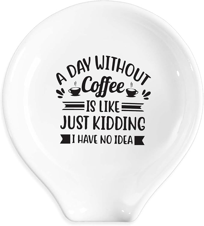 Funny Coffee Spoon Holder-Coffee Spoon Rest-Cafe Bar Station Accessories-A Day by Unknown