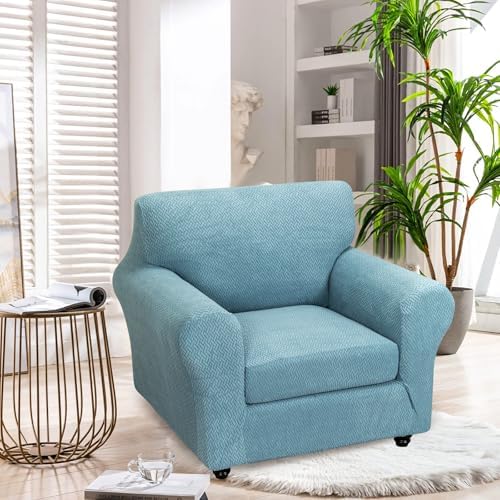 FUANGUI 2 Piece Chair Covers Armchair Arm Covers Chair Couch Covers
