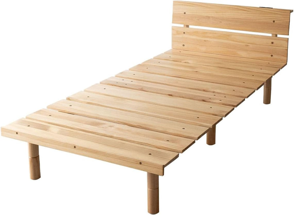 EMOOR Wood Slatted Floor Bed Frame OSMOS Plus Twin for Japanese Futon Mattres...