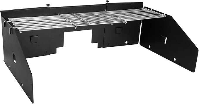 Universal Wind Screen/Guard and Griddle Warming Rack Set Fit
