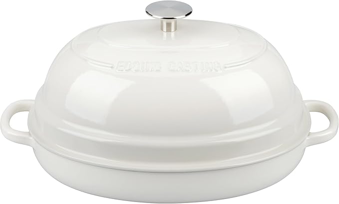 EDGING CASTING Enameled Oval Cast Iron Dutch Oven Pot