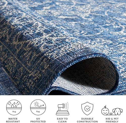 SAFAVIEH Washable Rug Outdoor Courtyard Collection - 6'7" x 9'6&...