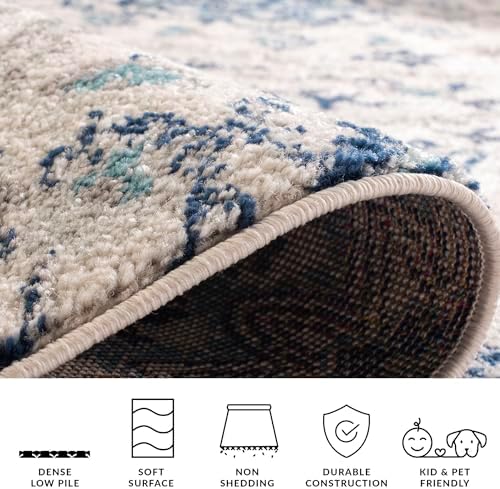 SAFAVIEH Madison Collection Area Rug - 5'3" x 7'6", Cream &...