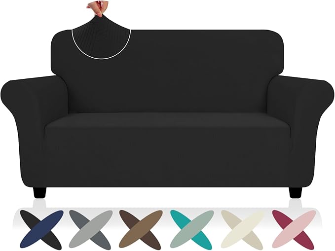 ZNSAYOTX Super Stretch Loveseat Covers, New Striped Love Seat Slipcover - Image 7