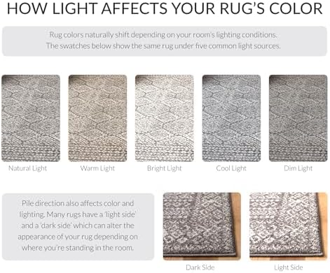 SAFAVIEH Tulum Area Rug 8x10, Textured Large Dark Grey & Ivory TUL264F
