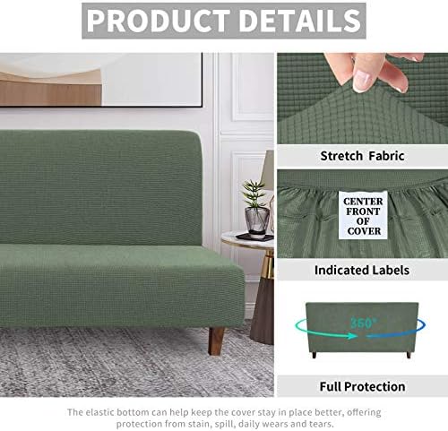 Easy-Going 100% Waterproof Futon Cover, Stretch Futon Slipcover Medium