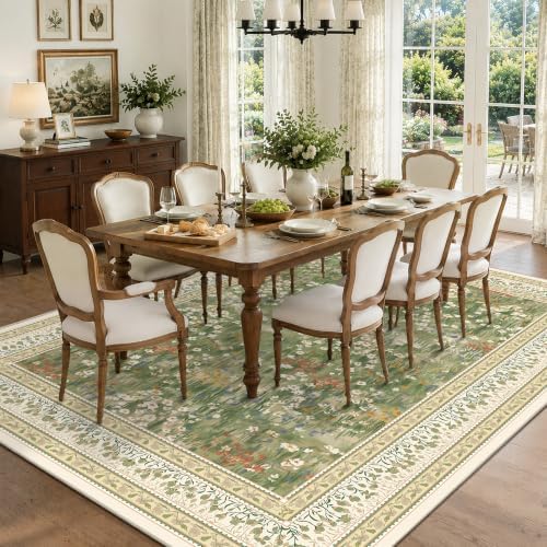 HelloTree 9x12 Floral Vintage Boho Area Rug for Large Living Room