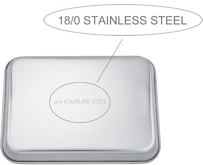 TeamFar Toaster Oven Tray and Rack Set, 9.3’’ x 7’’ x 1’’, Stainless Steel - Image 8