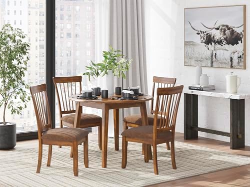 Signature Design by Ashley Berringer Wood Dining Chairs Set of 2, Brown