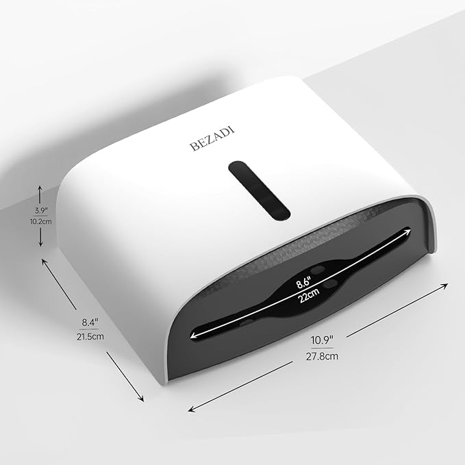 Paper Towel Dispenser, Large Capacity Wall Mount Tissue Dispensers - Image 4