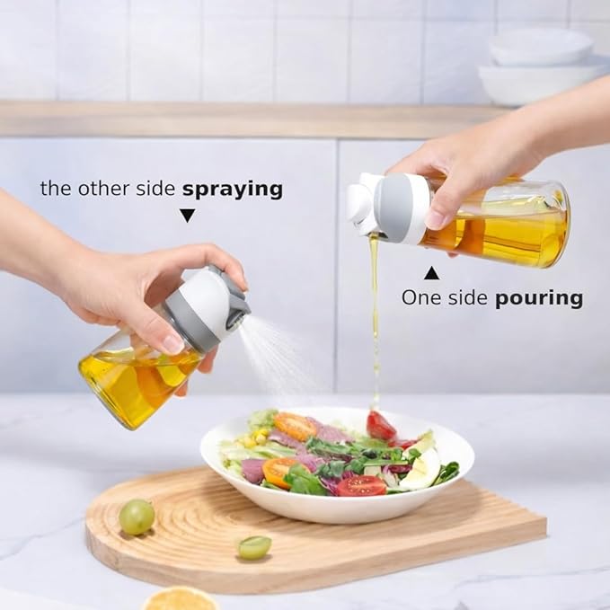 Oil control Dispenser Bottle, Spray & Pour 2-in-1, Precision Olive Oil Sprayer - Image 3