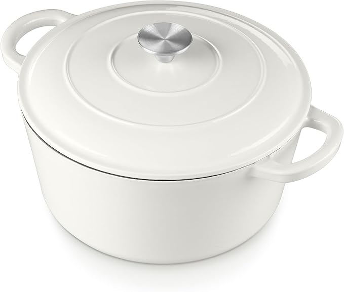 E-far 6 Quart Dutch Oven, Enameled Cast Iron Dutch Oven Pot