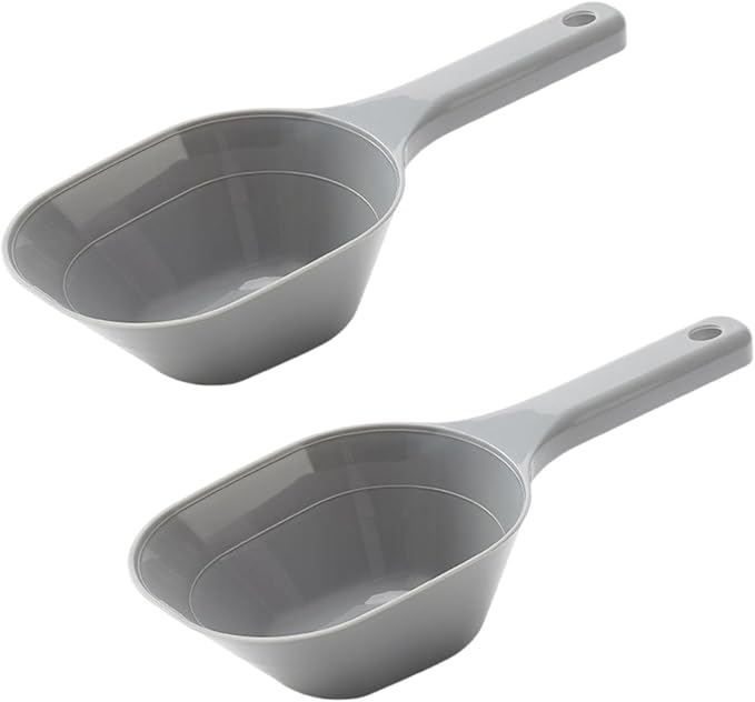 2 PACK 1 Cup Capacity Dog and Cat Plastic Pet Food Scoop by NURYOSPACESAVING