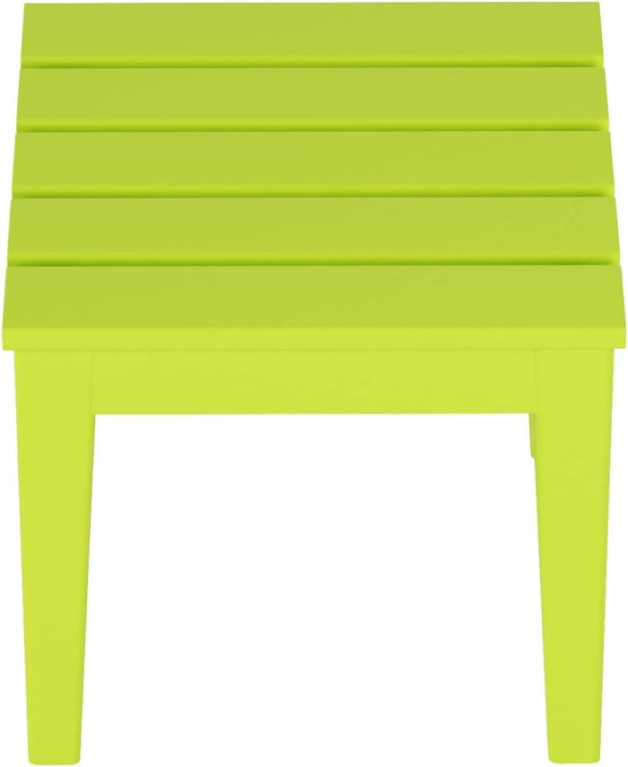WestinTrends Ashore Outdoor Patio Modern Adirondack Side Table, Lime