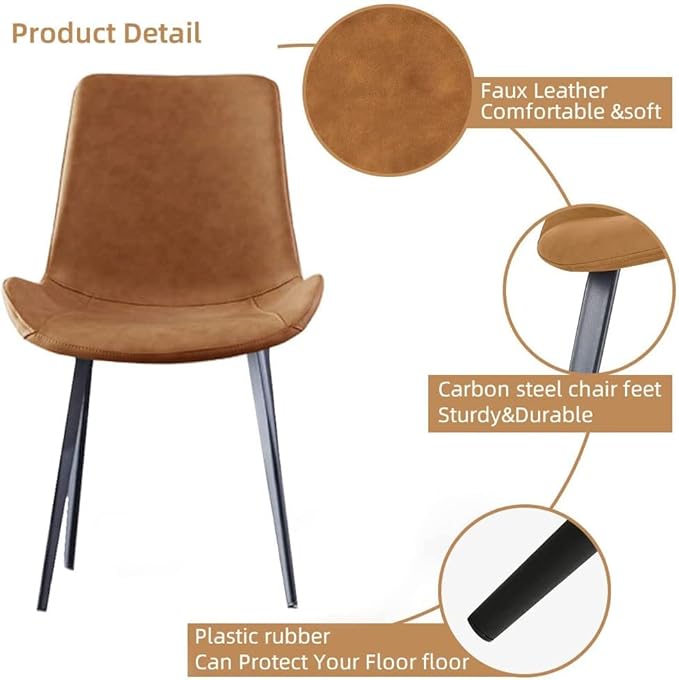 Dining Chairs Set of 4, Modern Kitchen & Dining Room Chairs, Upholstered ...