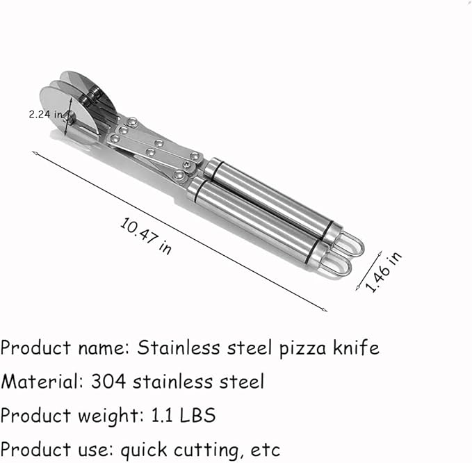 Wheel Pastry Cutter, Adjustable Pasta Cutter - Image 2