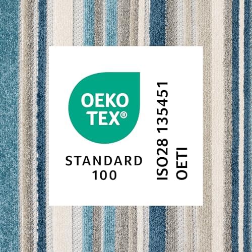 TOWN & COUNTRY EVERYDAY Rio Multicolor Stripe Indoor Outdoor Area Rug, UV...
