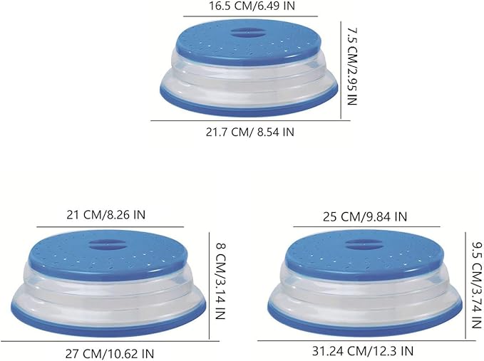 Collapsible Microwave Splatter Cover, Microwave Plate Cover - Image 2