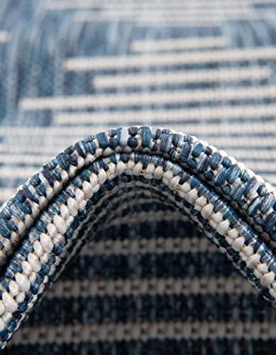 Unique Loom Outdoor Modern Collection Area Rug - Tambor (3' 3" x 12&...