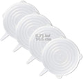LELE LIFE 4 Pack Same Size Silicone Stretch Lids, Thicker Reusable Sturdy by LELE+LIFE