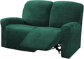 ULTICOR Reclining Love Seat Slipcover, 6-Piece Velvet Stretch Loveseat by ULTICOR
