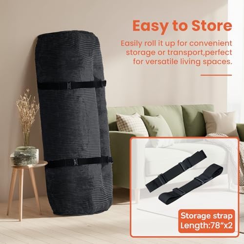 8" Futon Mattress Queen Size, Futons Sofa Bed Sleeper Couch Bed, Folding...