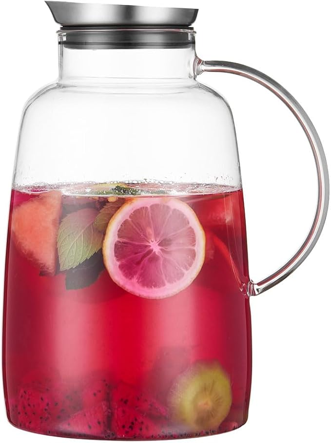 Purefold Pitcher with Lid, 109 Ounces Water Pitcher, Heat Resistant Leakproof by Purefold
