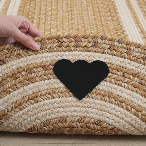 RCTJHOME 2x6 Oval Braided Runner Rug, Natural Color Farmhouse Kitchen Mat