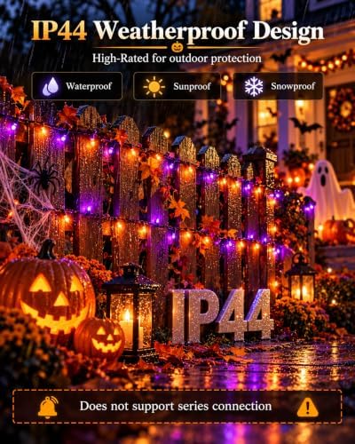 2Pack 400LED Smart Color Changing String Lights Halloween Lights App Remote