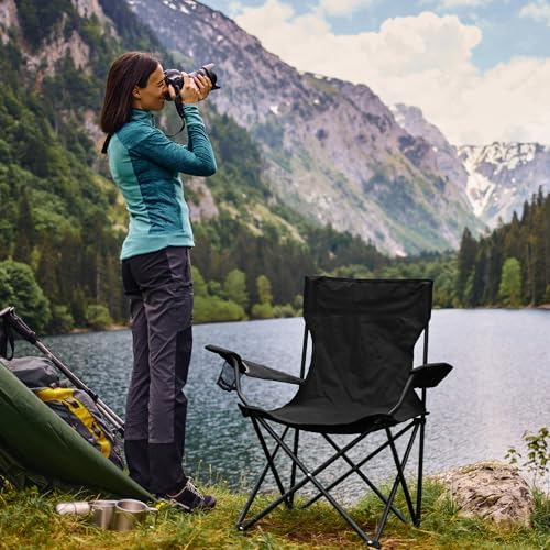 2 Pack Portable Camping Chairs Folding Lawn Chair Outdoor Lightweight Beach C...