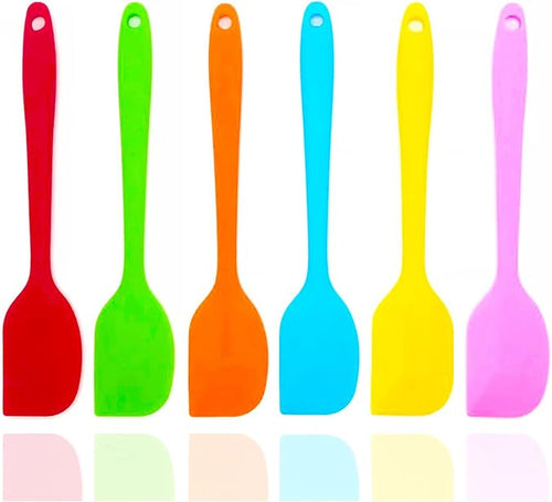 6 Pcs Silicone Spatulas, 8.3 inch Small Rubber Spatula Heat Resistant Non-Stick by MYYZMY