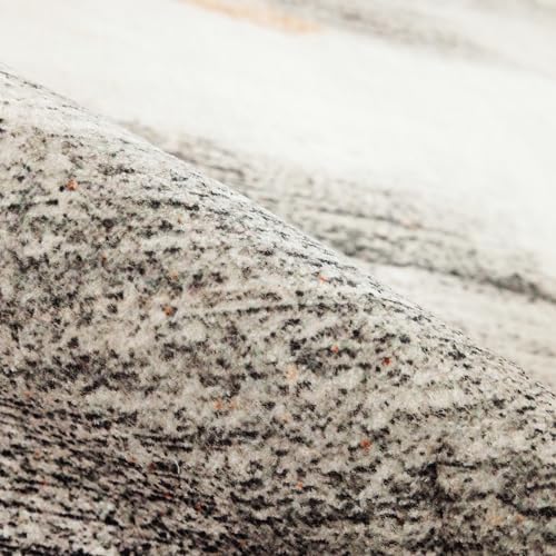 Carvapet 6x9 Area Rugs for Living Room Bedroom, Brown Modern Abstract Low Pil...