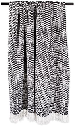 DII 100% Cotton Basket Weave Throw for Indoor/Outdoor Use Camping Bbq's B...