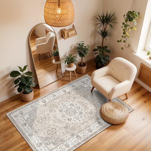 Washable Hallway 3x4 Floor Mats: Farmhouse Non-Slip Kitchen Sink Area Rug Wat...