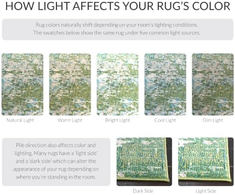 SAFAVIEH Madison Area Rug 8'x10', Modern Green & Turquoise MAD425Y
