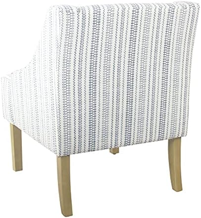 HomePop Swoop Arm Accent Chair - Ivory Stripe