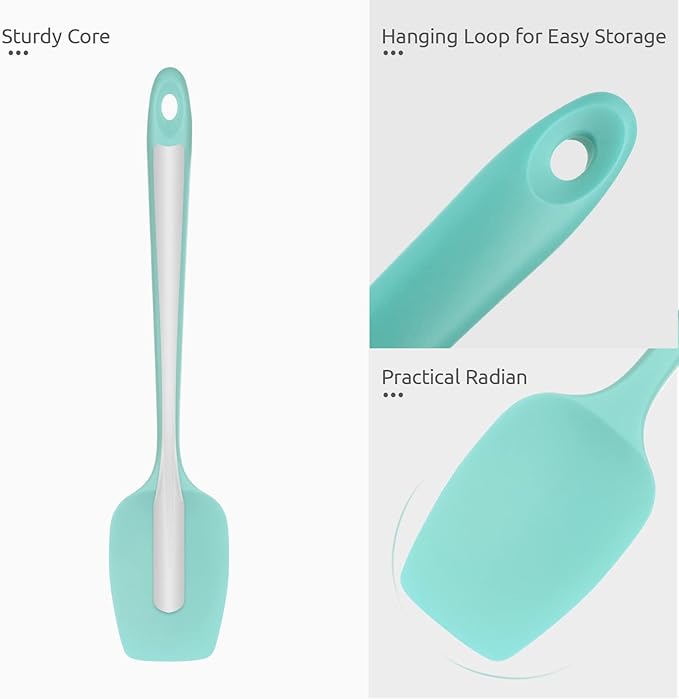 Heat Resistant Silicone Spoon Spatula: U-Taste 600ºF High Heat Flexible 11.38in - Image 6